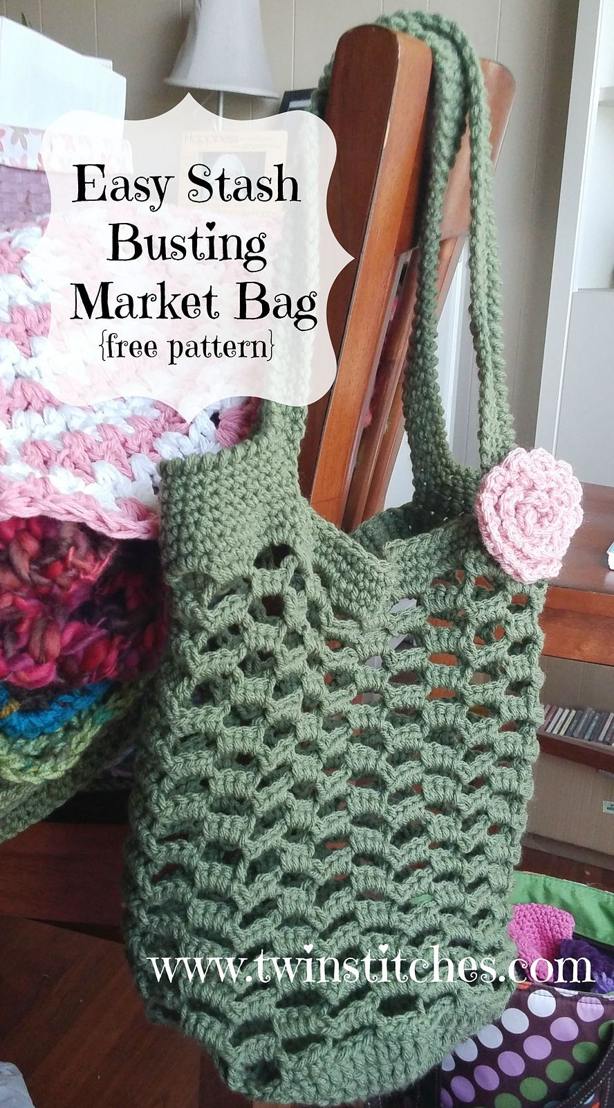 Crochet Pattern Market Bag Easy Stash Busting Market Bag Jennifer Uribe Free Crochet