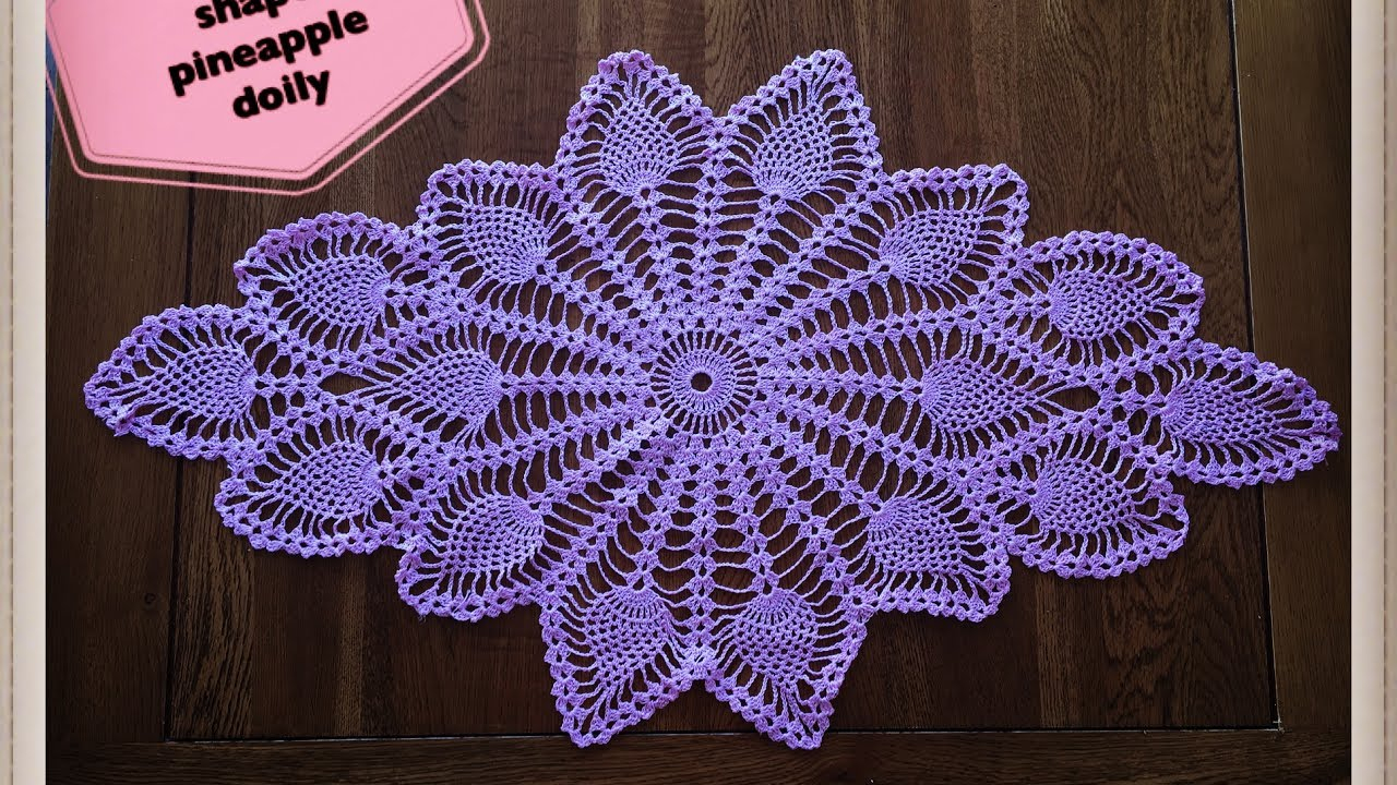 Crochet Pattern Pineapple How To Crochet Diamond Shape Pineapple Doily Part 1 Of 2 Youtube