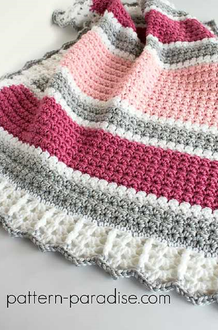Crochet Patterns Baby Blankets Beautiful Ba Blanket Pattern With Many Color Choices Crochet
