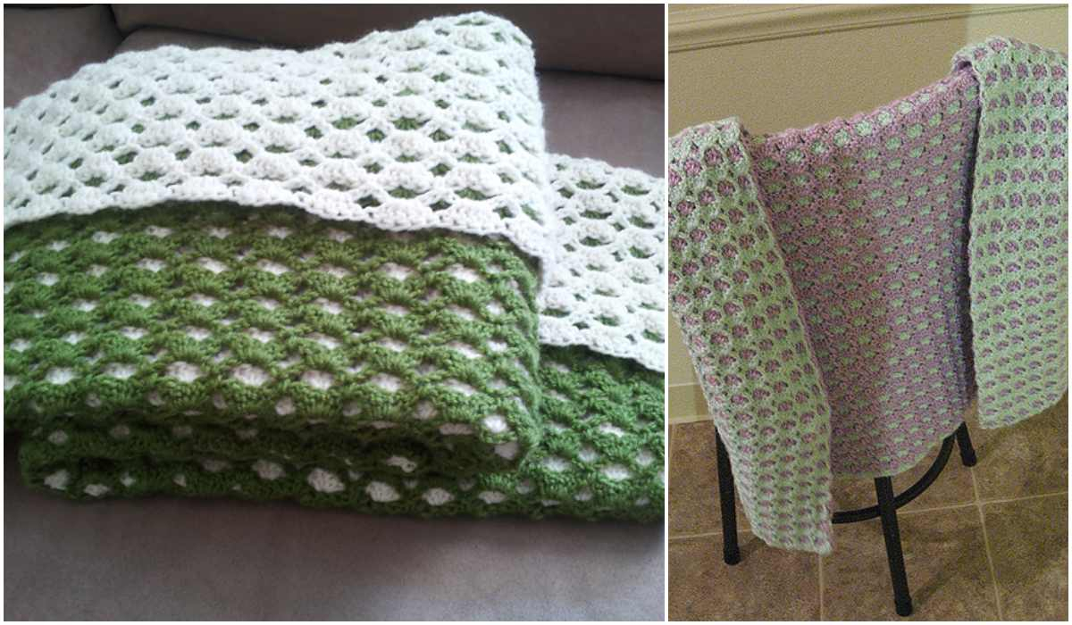 Crochet Patterns Free Afghan 2 Sided Ba Shell Afghan Reversible Free Crochet Pattern Your