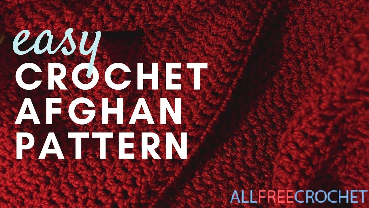 Crochet Patterns Free Afghan Worlds Easiest Crochet Afghan Pattern Youtube