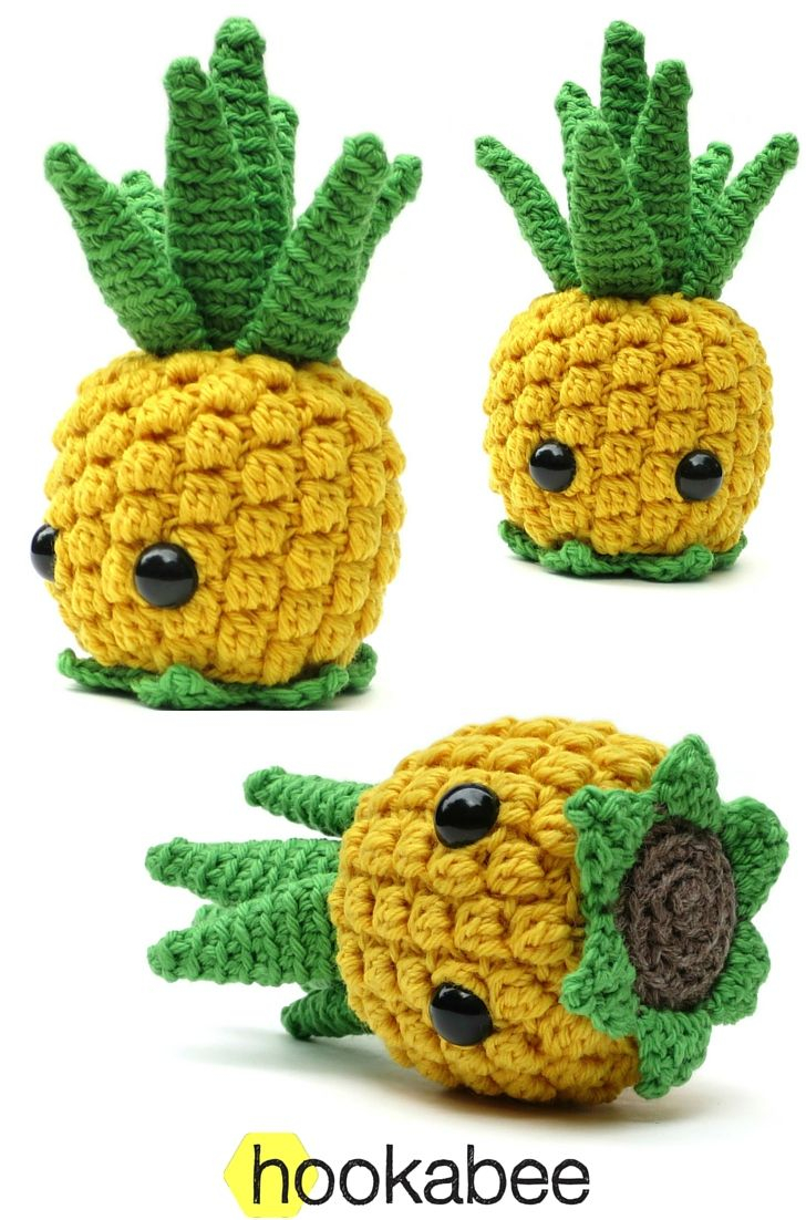 Crochet Pineapple Pattern Bill The Pineapple Amigurumi Pattern Hookabee Amigurumis