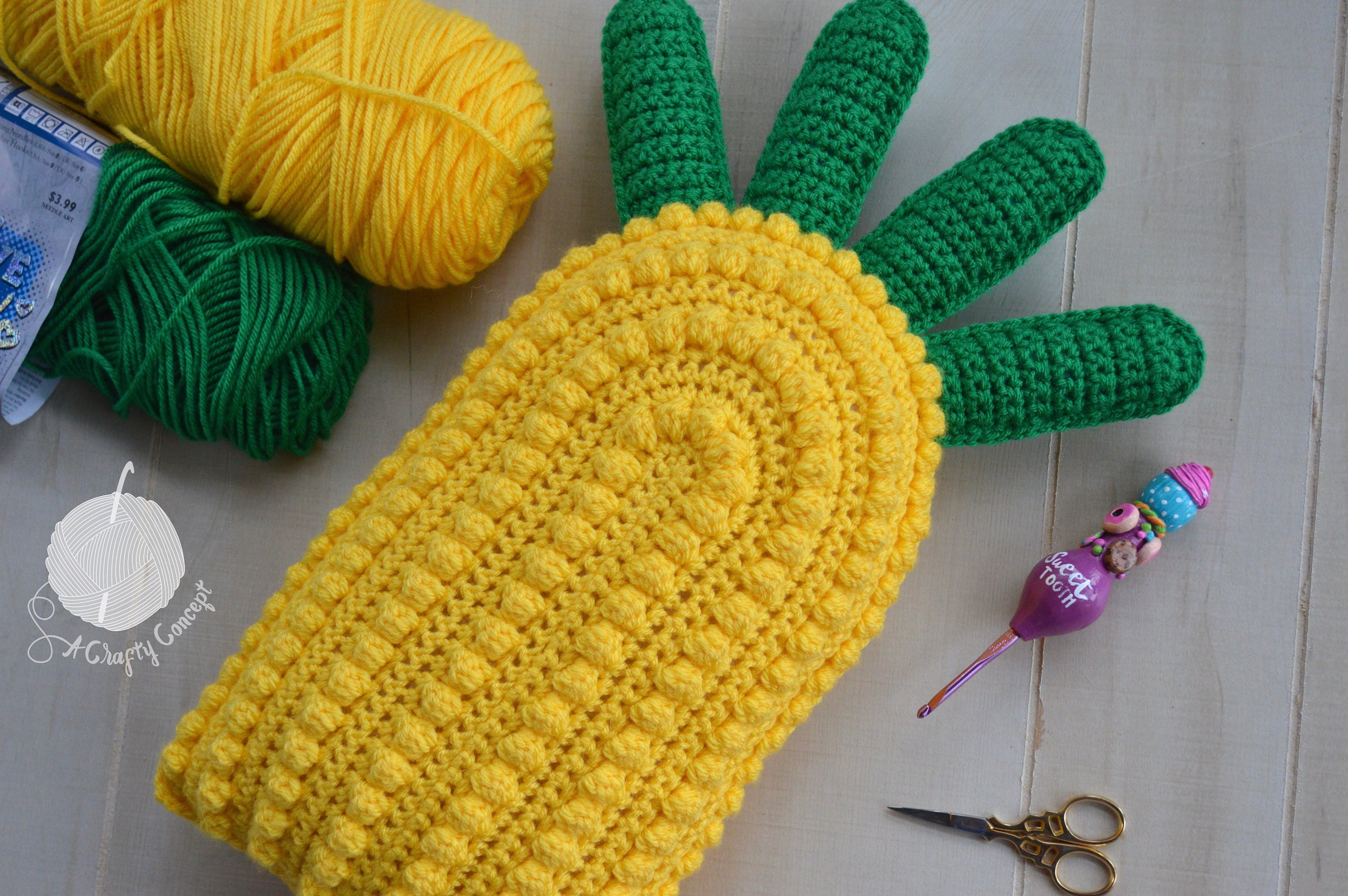 Crochet Pineapple Pattern Crochet Pineapple Pillow Pattern Digital Download Pineapple Pillow