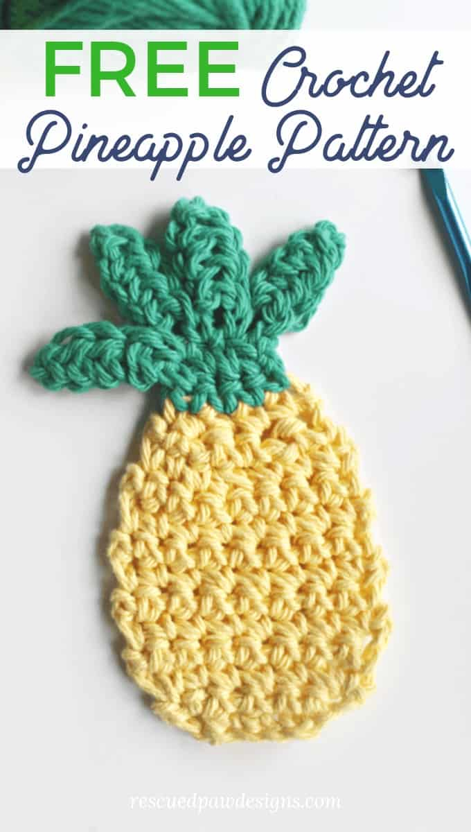 Crochet Pineapple Pattern Free Crochet Pineapple Pattern Rescued Paw Designs Crochet