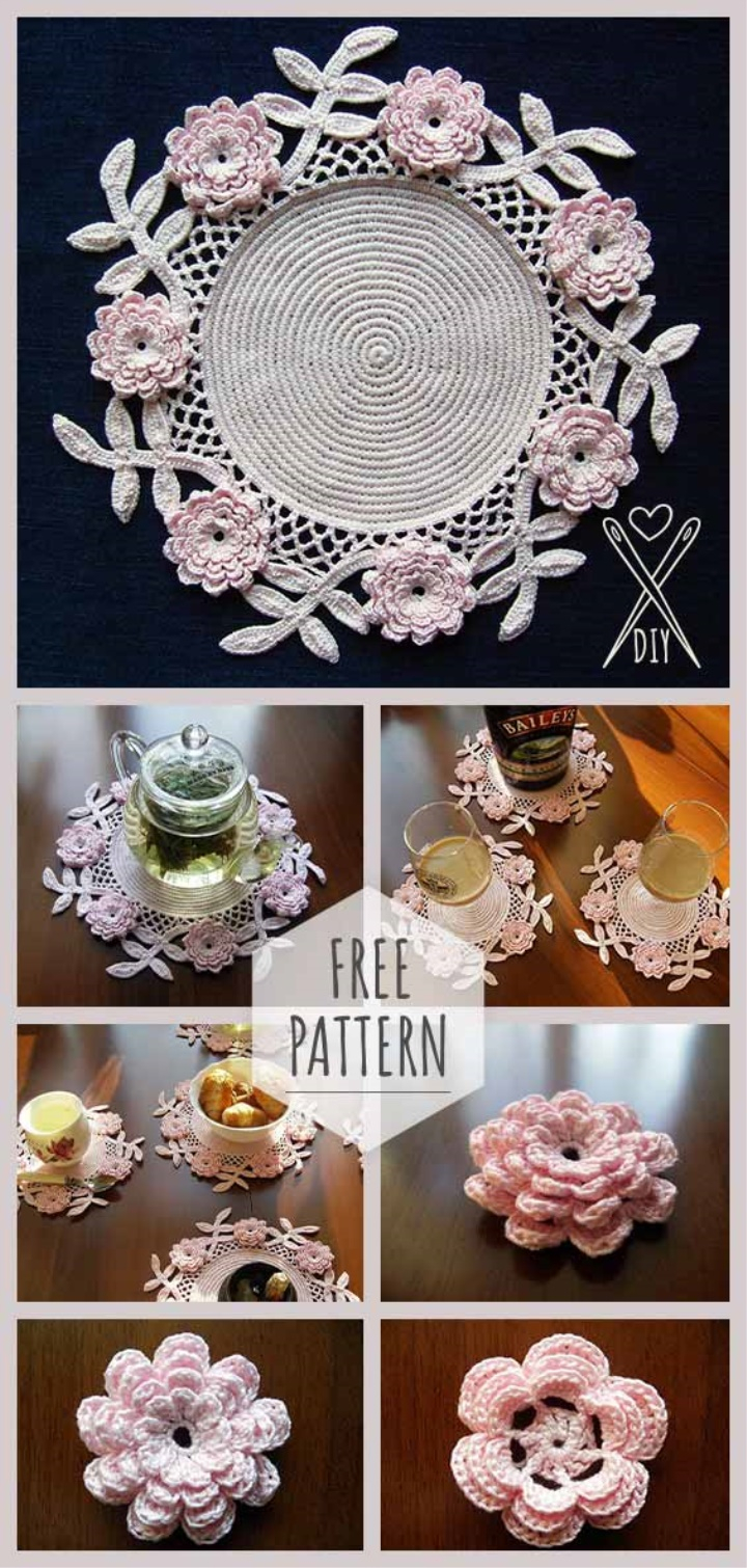 Crochet Placemat Pattern Crochet Placemat Free Pattern