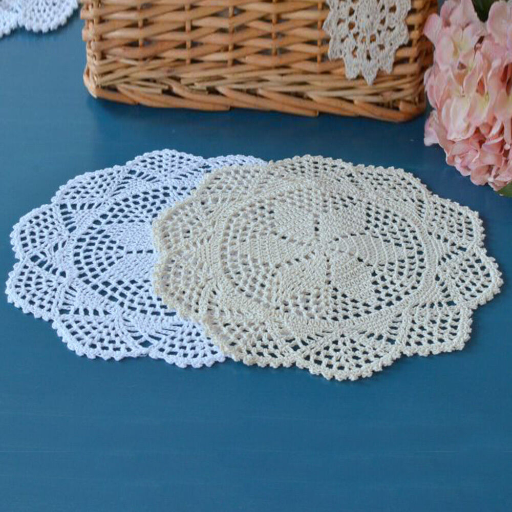 Crochet Placemat Pattern Crochet Placemats Coasters Handmade Table Mat Cotton Lace Doily