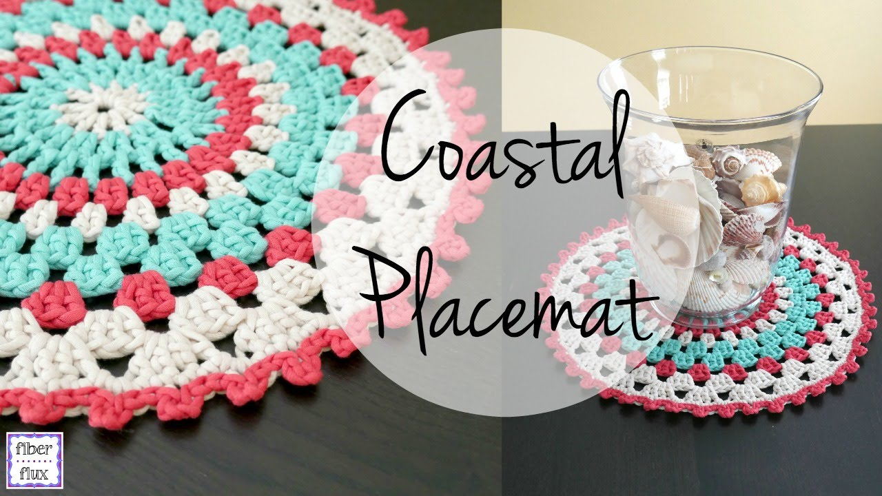 Crochet Placemat Pattern How To Crochet The Coastal Placemat Episode 327 Youtube