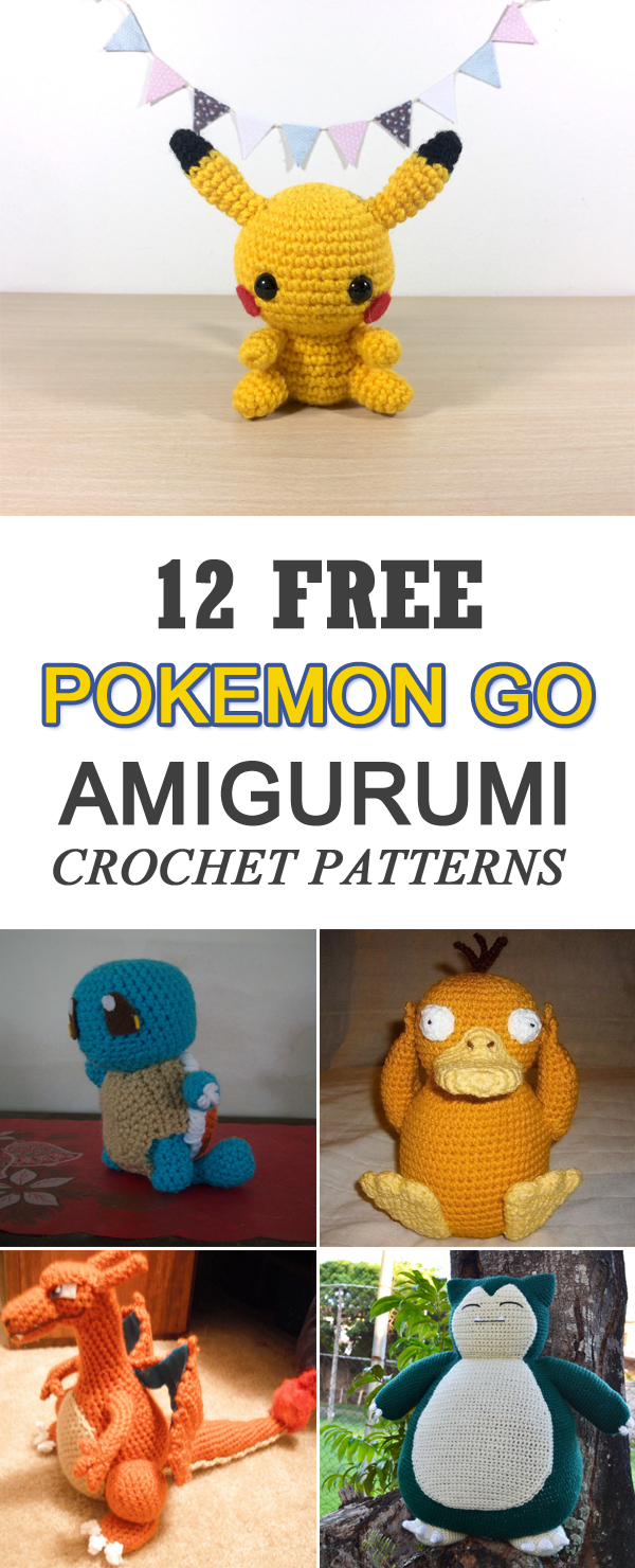Crochet Pokemon Patterns 12 Free Pokemon Go Amigurumi Crochet Patterns