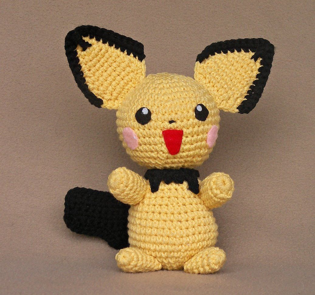 Crochet Pokemon Patterns Pokemonamigurumifreepattern 1500 Free Amigurumi Patterns Pichu