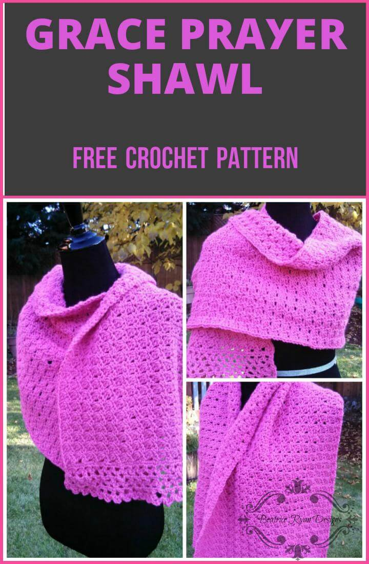 Crochet Prayer Shawl Patterns 100 Free Crochet Shawl Patterns Free Crochet Patterns Diy Crafts