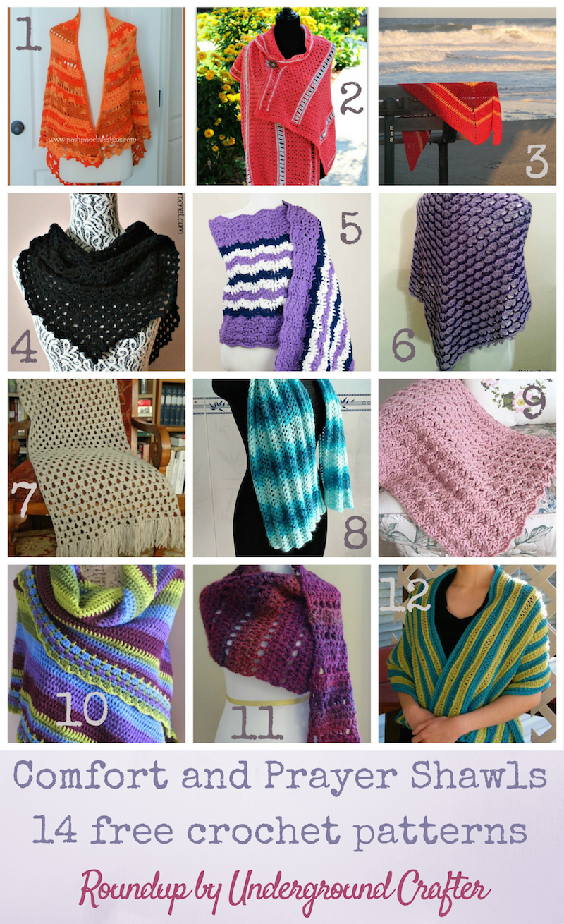 Crochet Prayer Shawl Patterns Roundup 14 Free Crochet Patterns For Comfort And Prayer Shawls