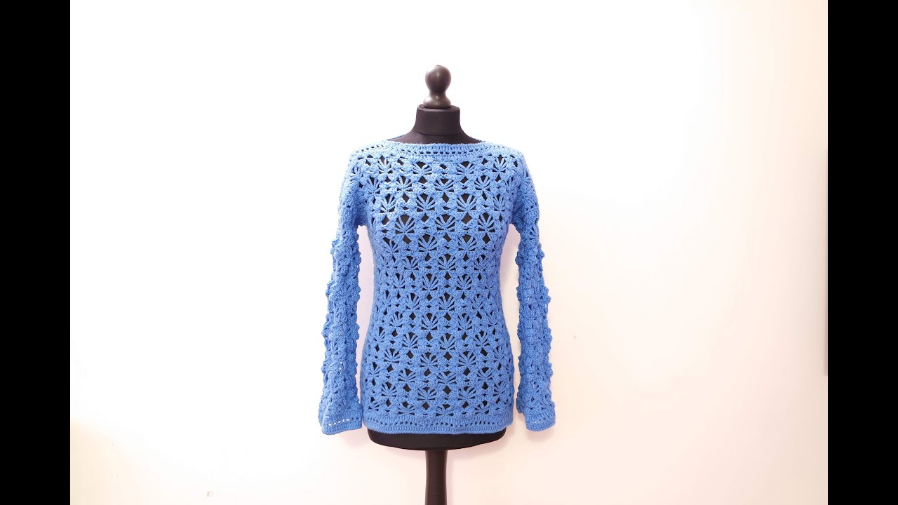 Crochet Pullover Sweater Pattern How To Crochet Pullover Sweater Free Pattern Tutorial For