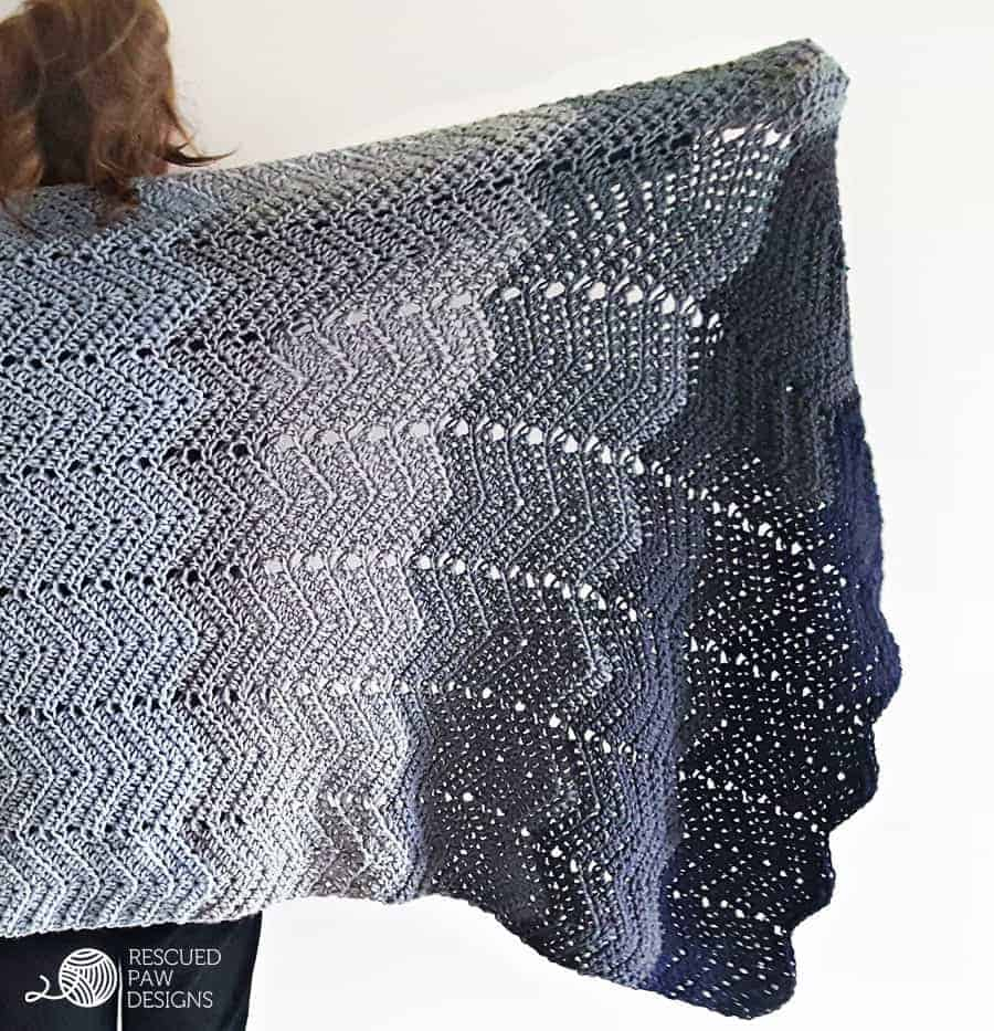Crochet Ripple Afghan Patterns Crochet Ripple Blanket Patttern Rescued Paw Designs