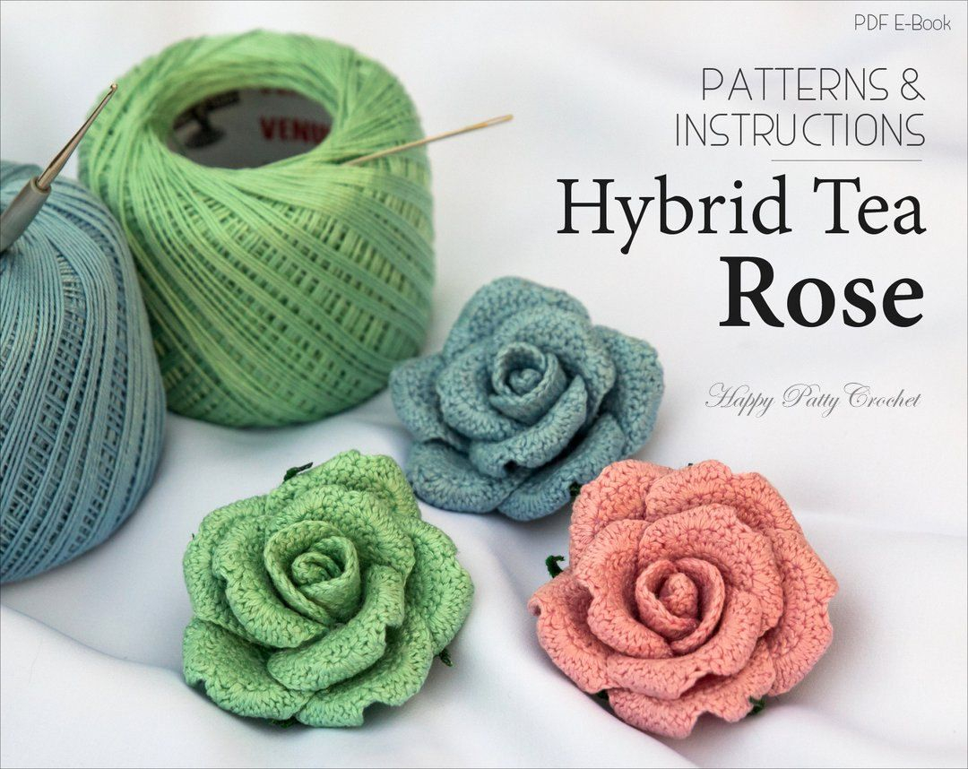 Crochet Rose Pattern Crochet Flower Pattern Crochet Rose Pattern Crochet Pattern