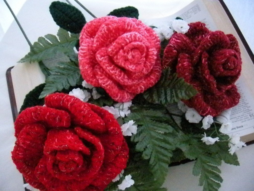 Crochet Rose Pattern Crochet Rose Flower Pattern Crochet Flowers Crochet Roses Etsy