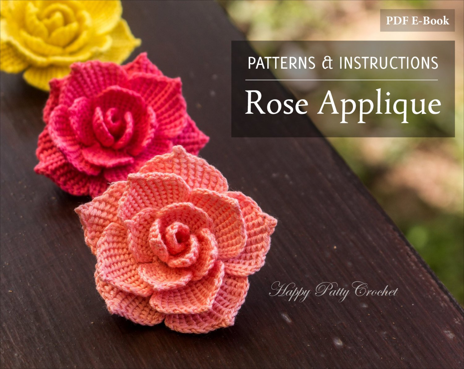 Crochet Rose Pattern Crochet Rose Pattern Crochet Flower Pattern For A Rose Etsy