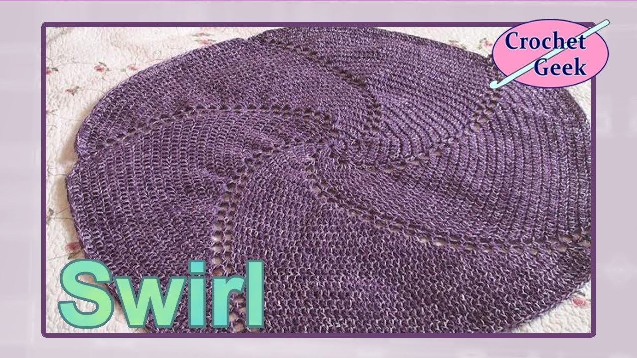 Crochet Round Afghan Pattern Free How To Crochet Swirl Afghan Ba Blanket Youtube