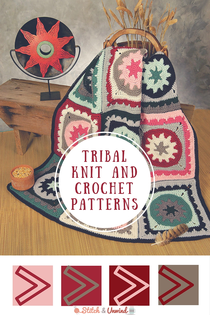 Crochet Round Afghan Pattern Free Tribal Patterns Free Knit Crochet Patterns Stitch And Unwind