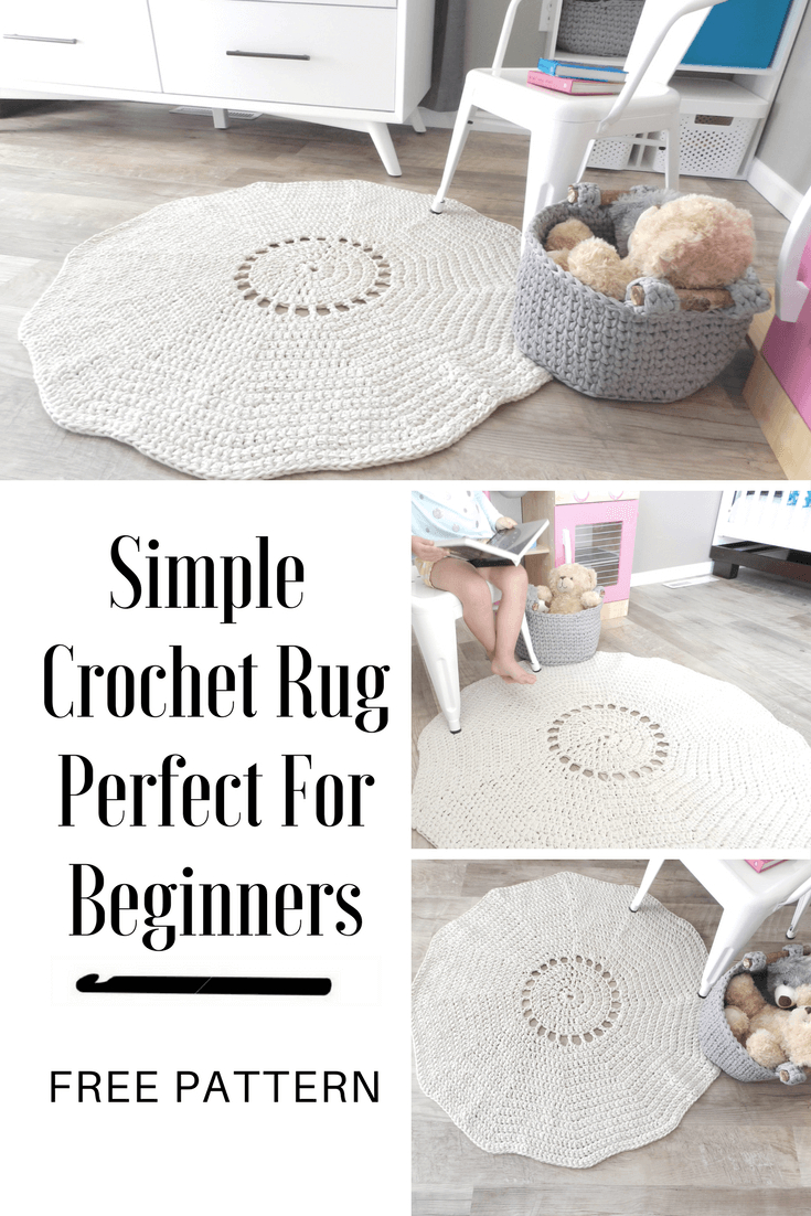 Crochet Rug Pattern A Simple Crochet Rug Pattern That Uses The Best Yarn For Rugs