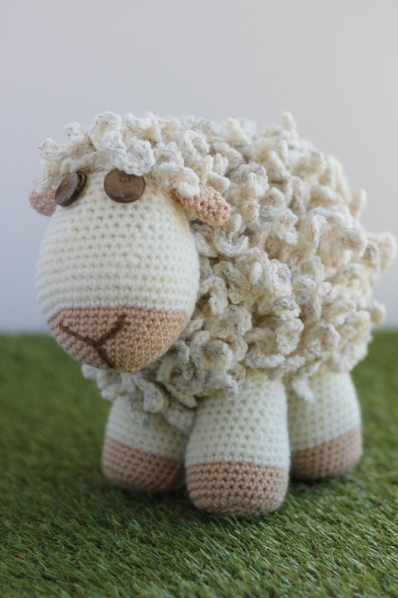 Crochet Sheep Pattern Crochet Sheep Uk Pattern Amigurumi Sheep Pattern Uk Etsy