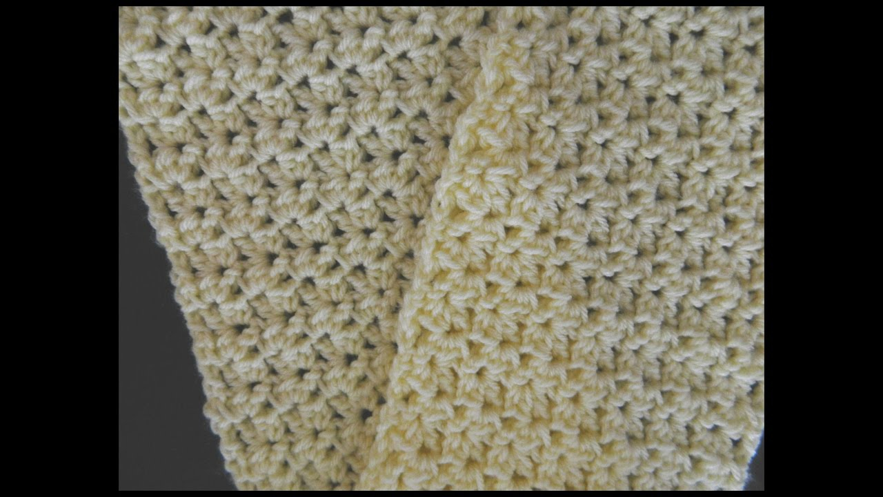 Crochet Shell Pattern Scarf Beautiful Easy Crunch Shell Stitch Scarf Video Youtube