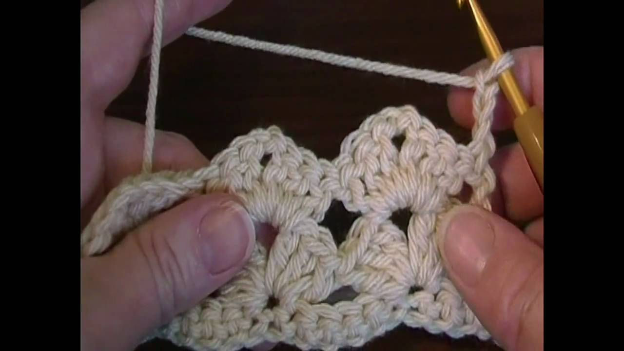 Crochet Shell Pattern Scarf Simple Lacy Shell Stitch Youtube