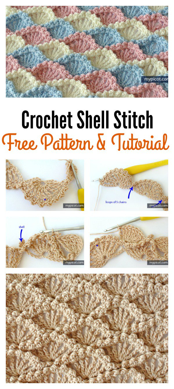 Crochet Shell Stitch Pattern Crochet Shell Stitch Free Pattern And Tutorial Cool Creativities