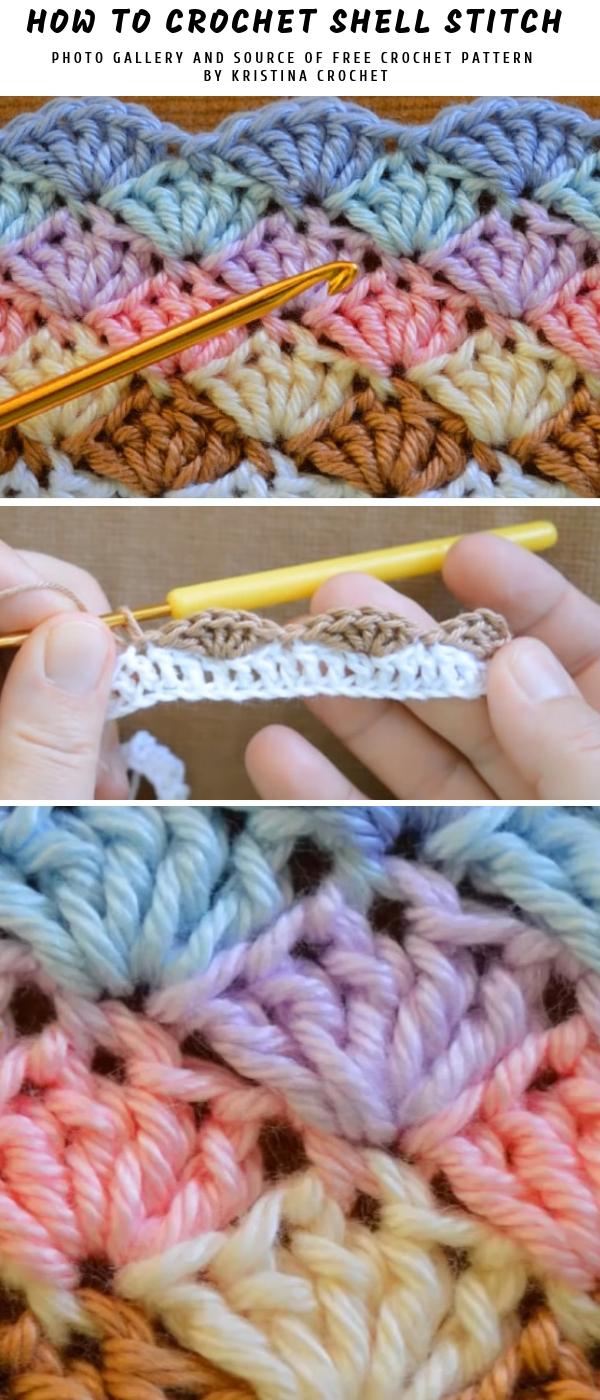 Crochet Shell Stitch Pattern How To Crochet Shell Stitch Pattern Center