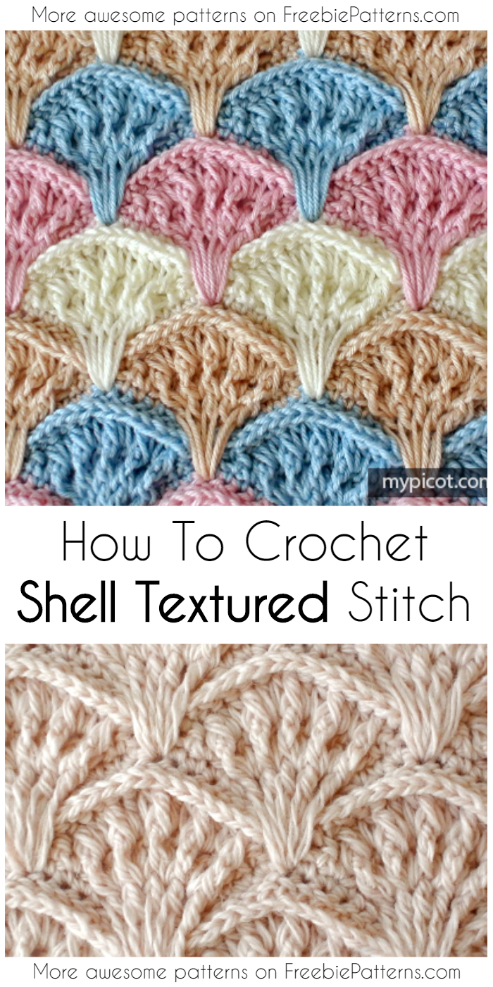 Crochet Shell Stitch Pattern How To Crochet Shell Textured Stitch Pattern Video Tutorial
