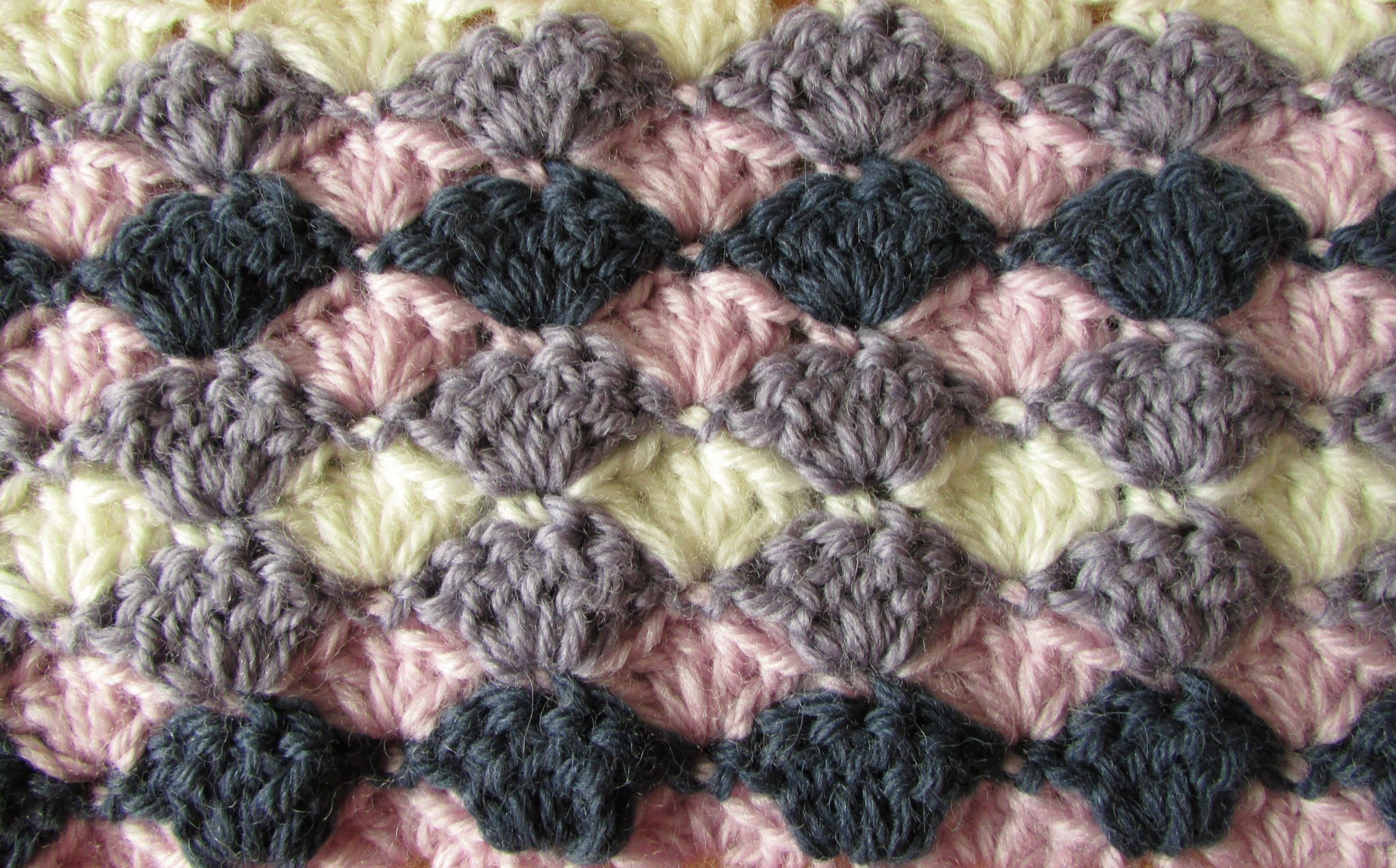 Crochet Shell Stitch Pattern Knitting Patterns Blanket Very Easy Crochet Shell Stitch Blanket