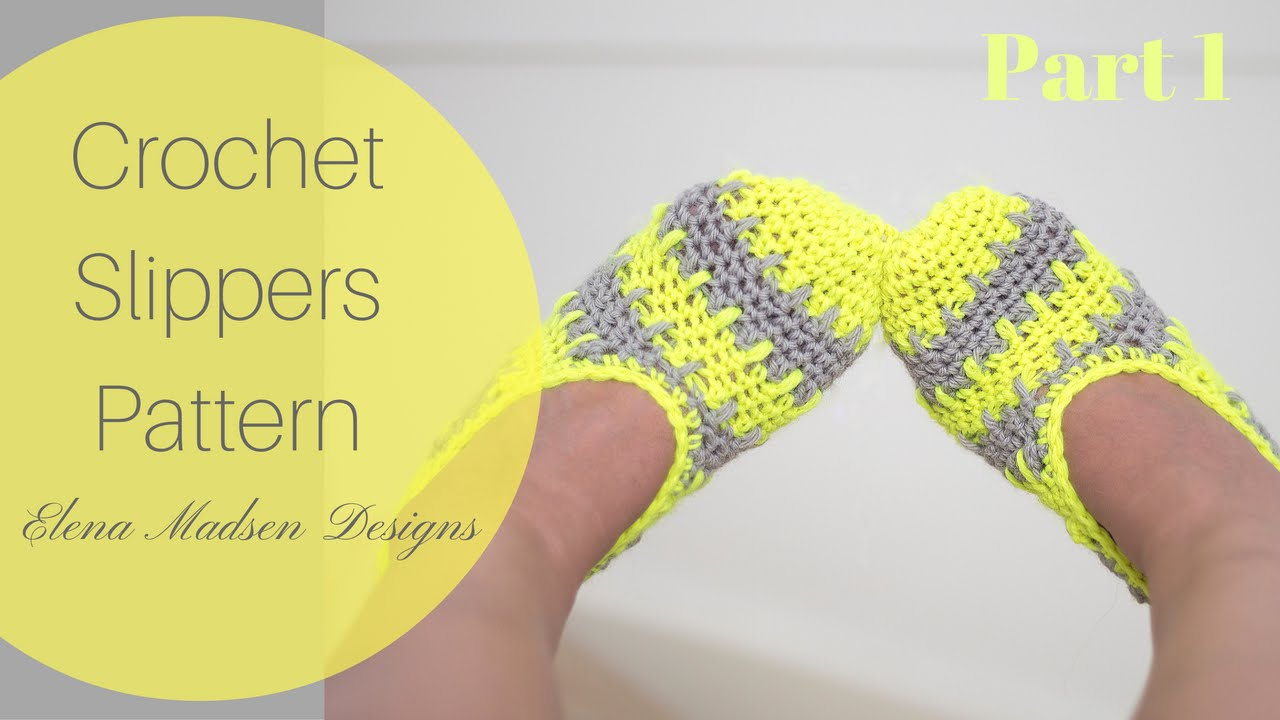 Crochet Shoe Pattern Crochet Slippers Free Pattern Part 1 Youtube
