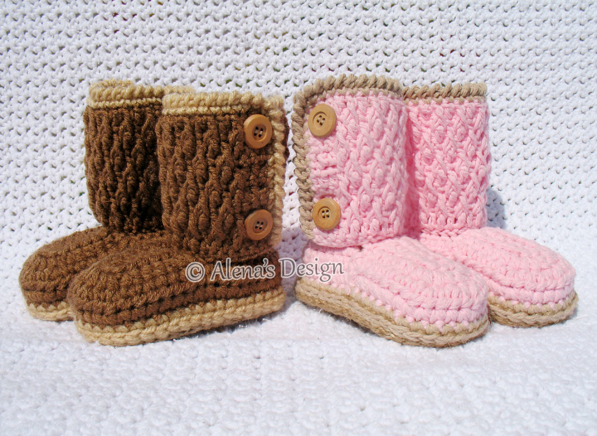 Crochet Slipper Patterns For Toddlers Crochet Boot Pattern 175 Buttoned Toddler Alenasdesign On Zibbet