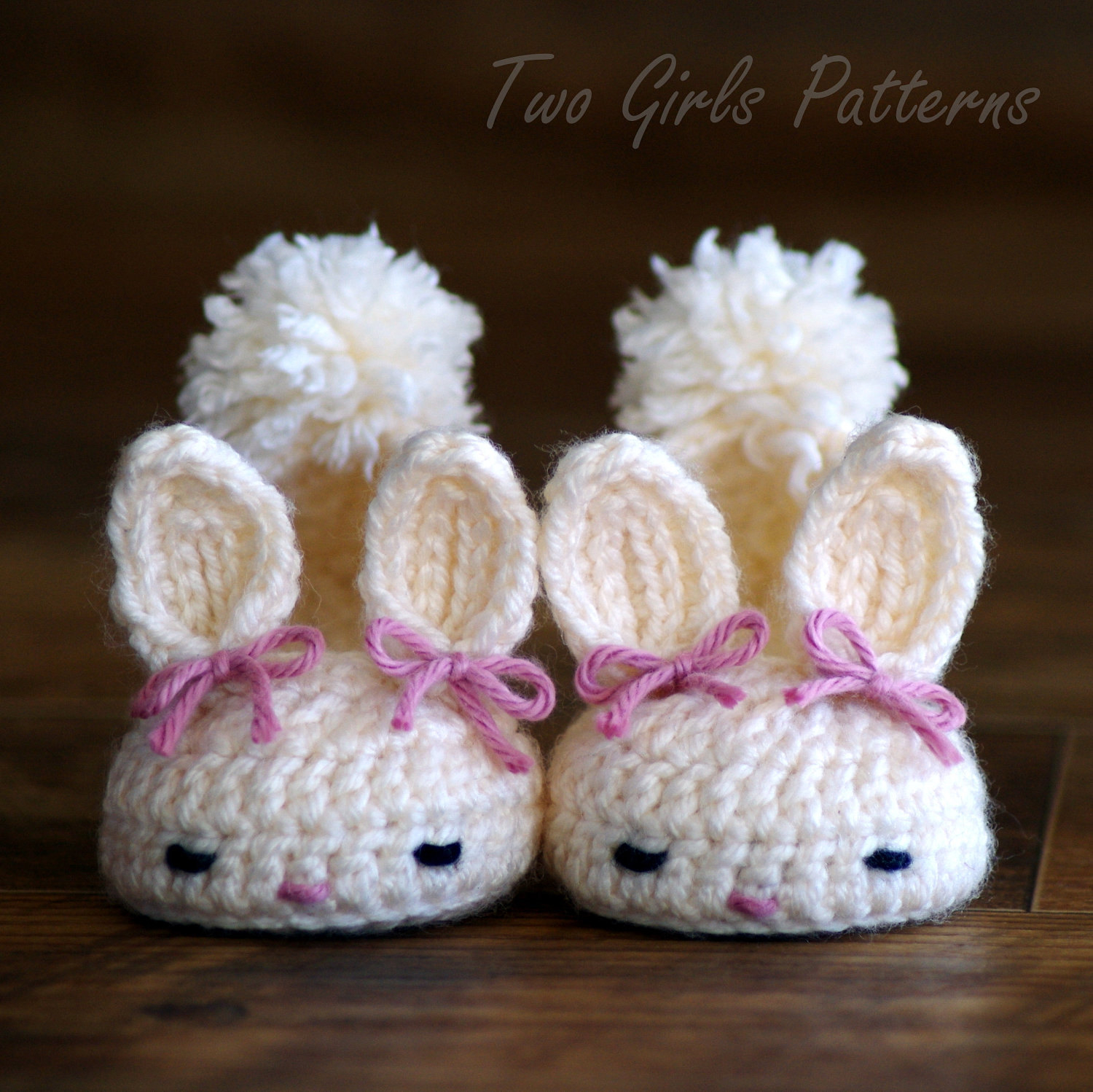 Crochet Slipper Patterns For Toddlers Crochet Patterns Ba Booties Classic Year Round Bunny House Etsy