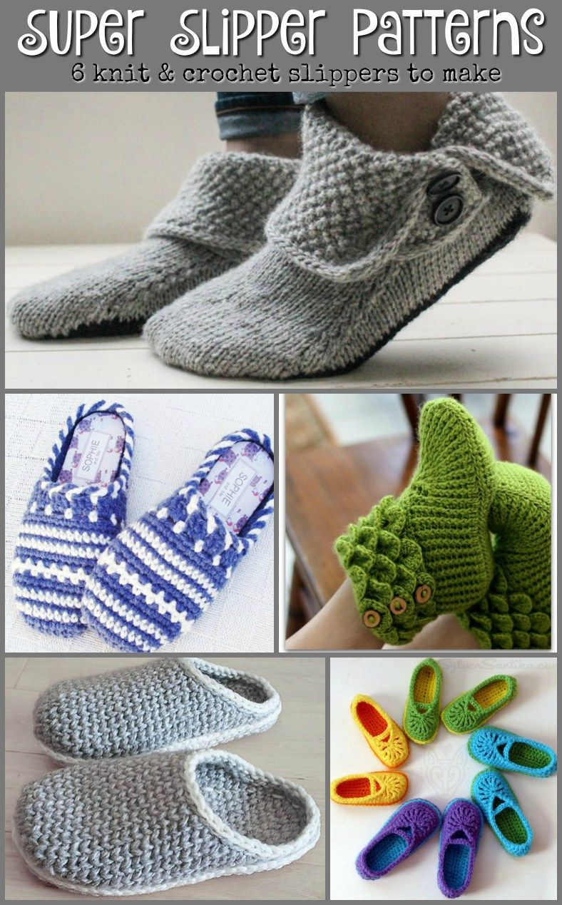 Crochet Slipper Patterns Super Slipper Patterns Shortlist Knitting Crochet Crochet