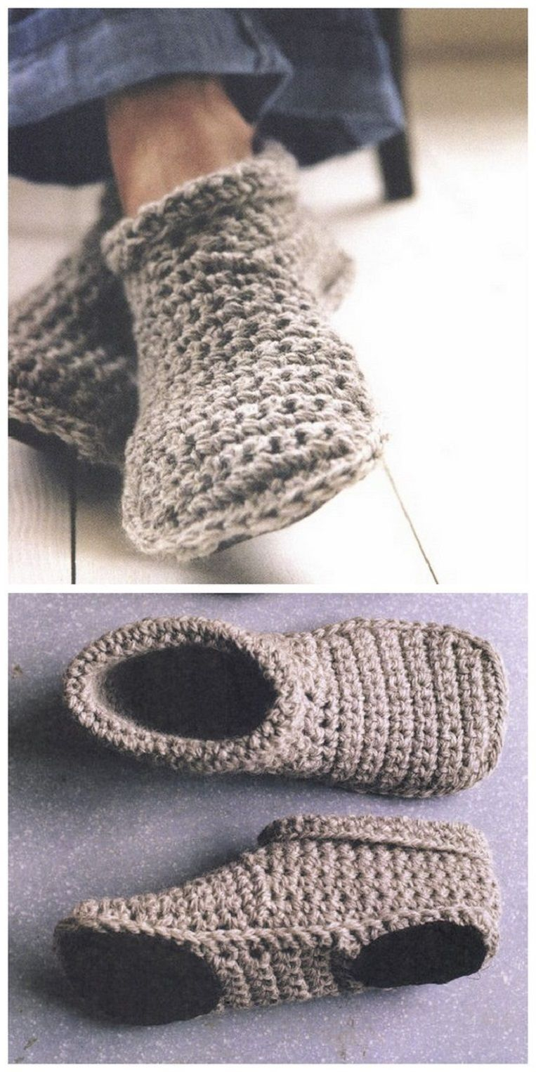 Crochet Slippers Pattern Cozy Crocheted Slipper Boots 15 Feet Warming Free Crochet Slipper