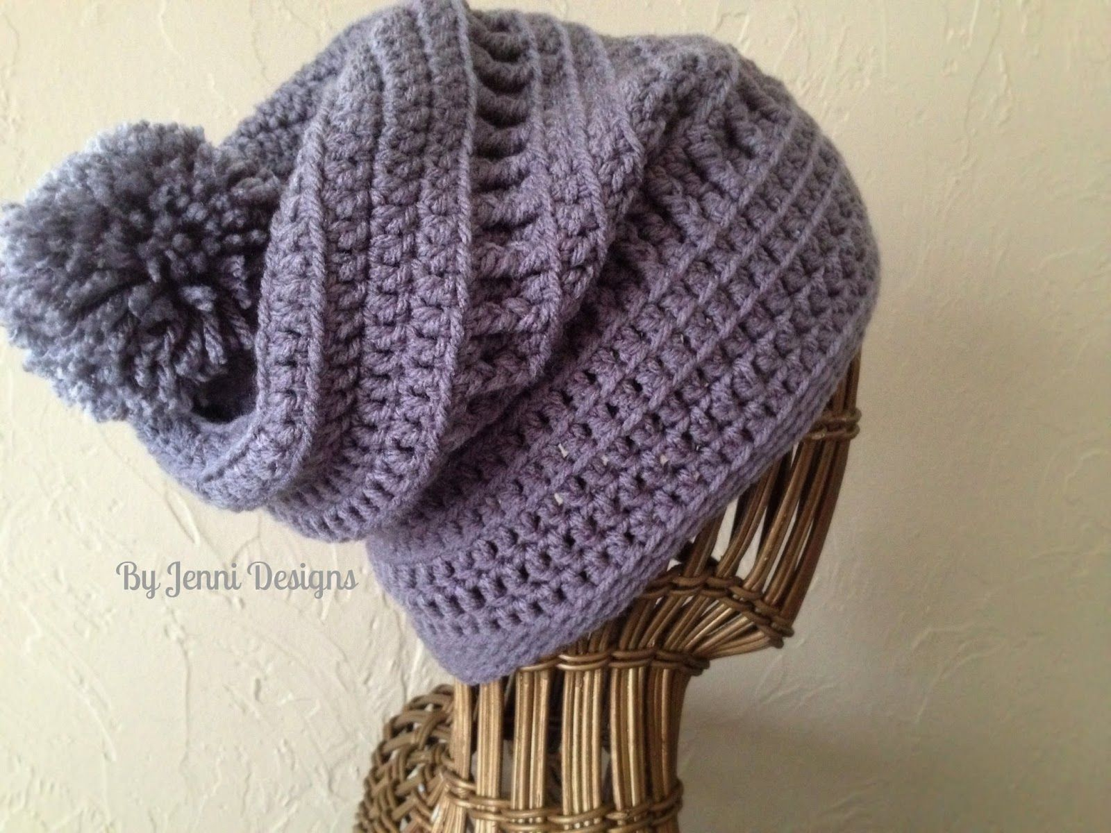 Crochet Slouchy Hat Pattern Free Jenni Designs Free Crochet Pattern Womens Slouchy Textured