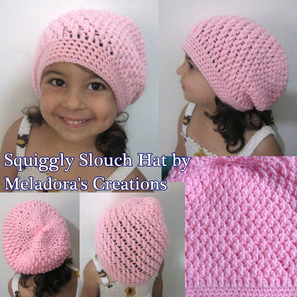 Crochet Slouchy Hat Pattern Free Squiggly Slouch Hat Free Crochet Pattern
