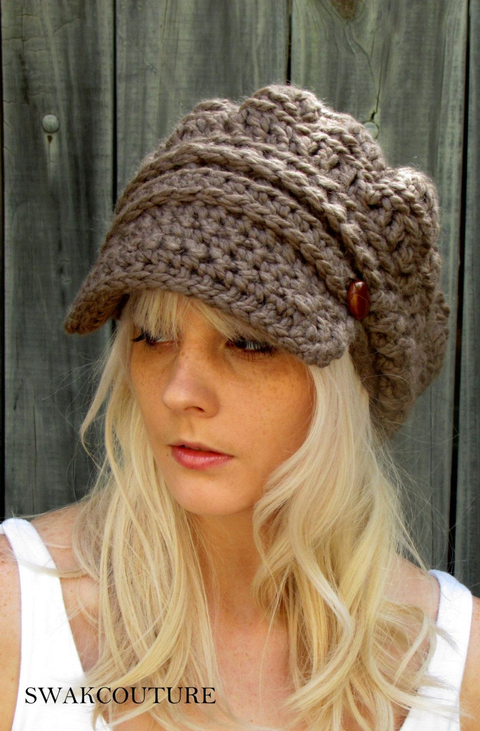 Crochet Slouchy Hat With Brim Pattern Crochet Slouchy Hat With Brim Pattern Popular Items For Crochet