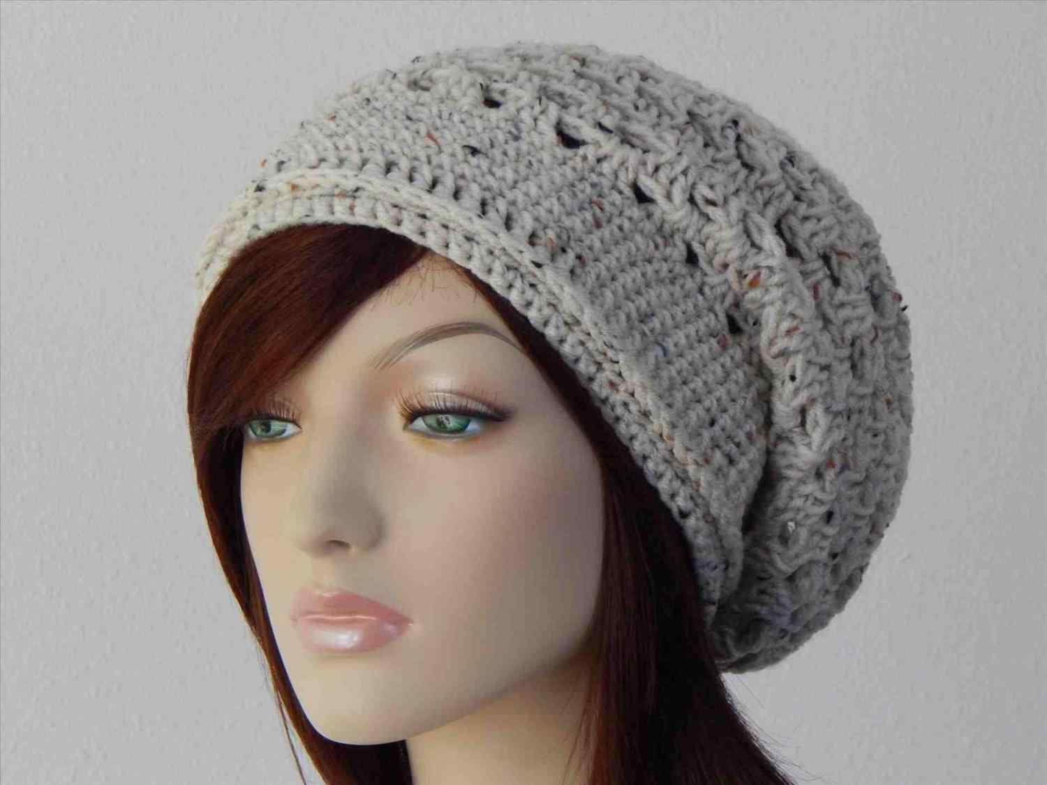 Crochet Slouchy Hat With Brim Pattern Rhigreatmallcom Instant Download Pdf Ribbed Beanie Etsyrhetsycom