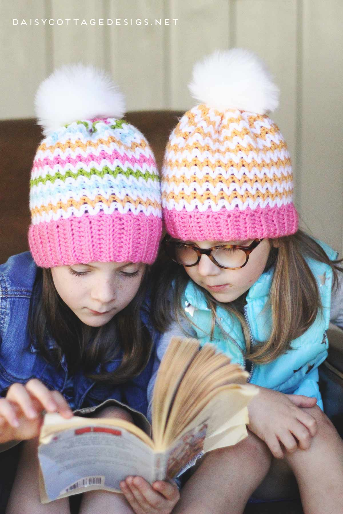 Crochet Slouchy Hat With Brim Pattern Slouchy Beanie Crochet Pattern Daisy Cottage Designs