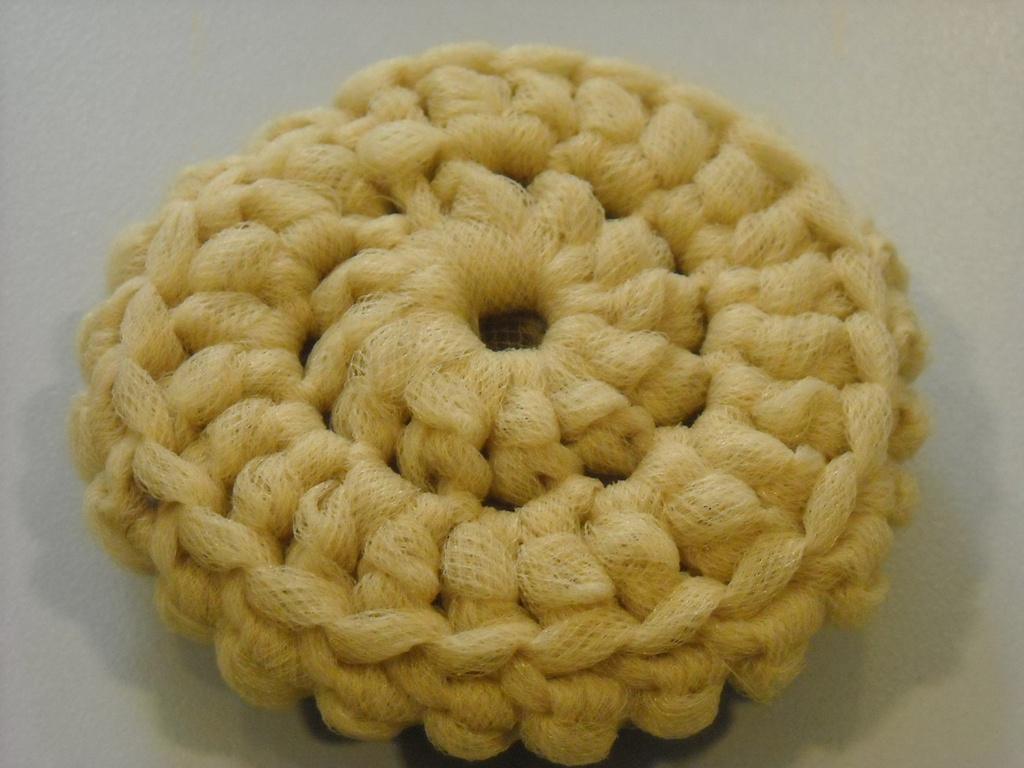 Crochet Spiral Scrubbie Pattern Nadines Patterns Tulle Dish Scrubbers Crochet