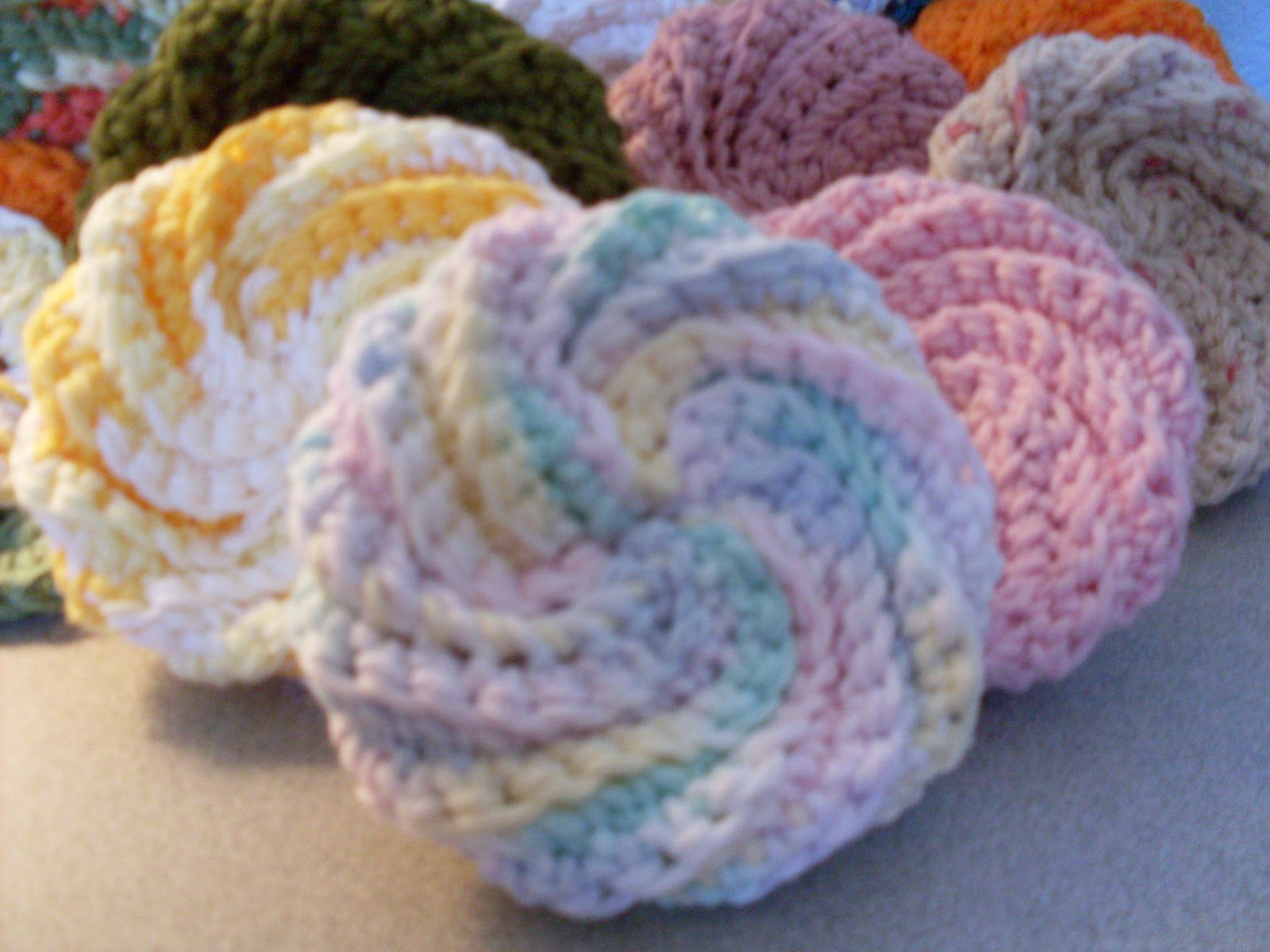 Crochet Spiral Scrubbie Pattern Spiral Scrub Cathartic Crafting