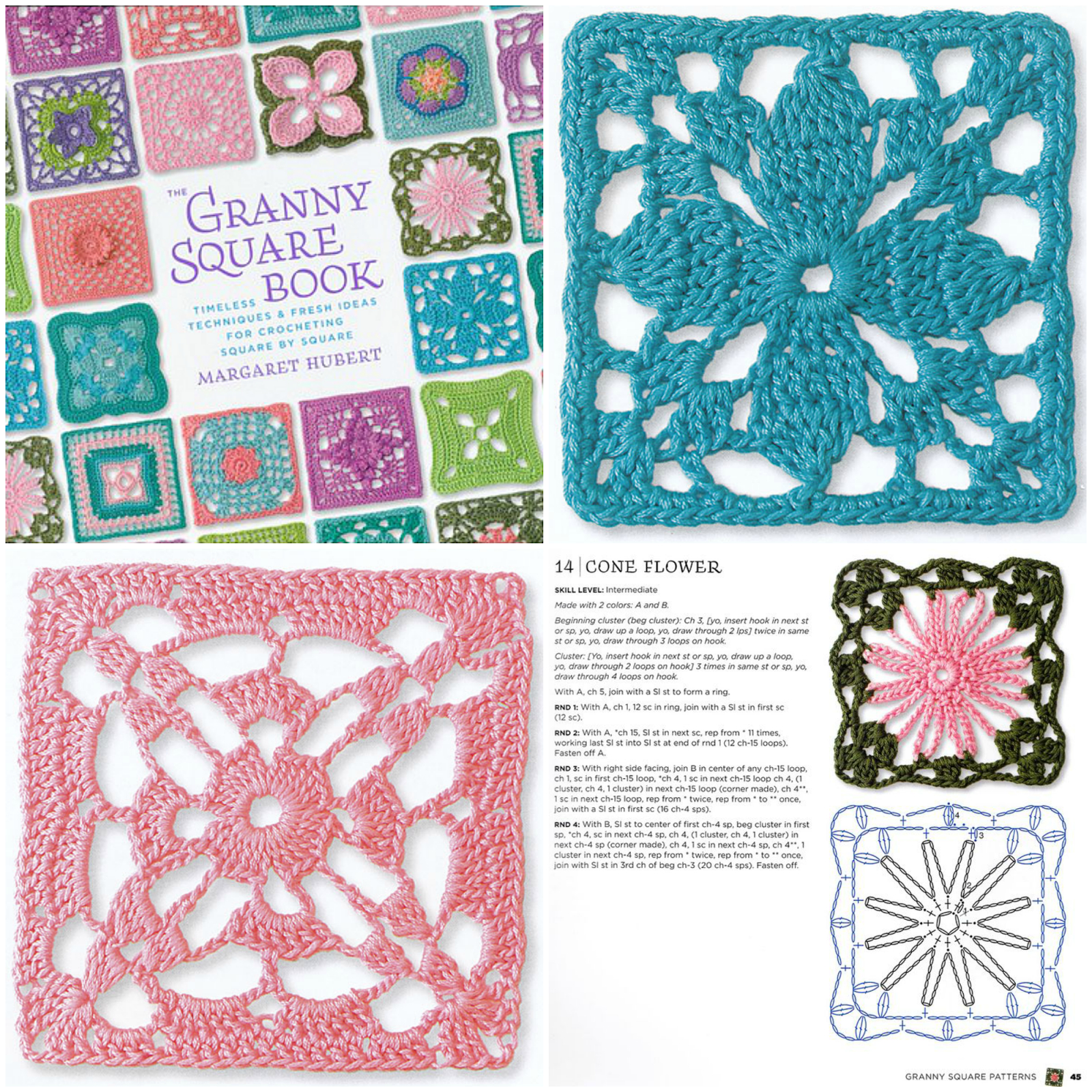 Crochet Squares Patterns My Rose Valley Lacy Crochet Squares
