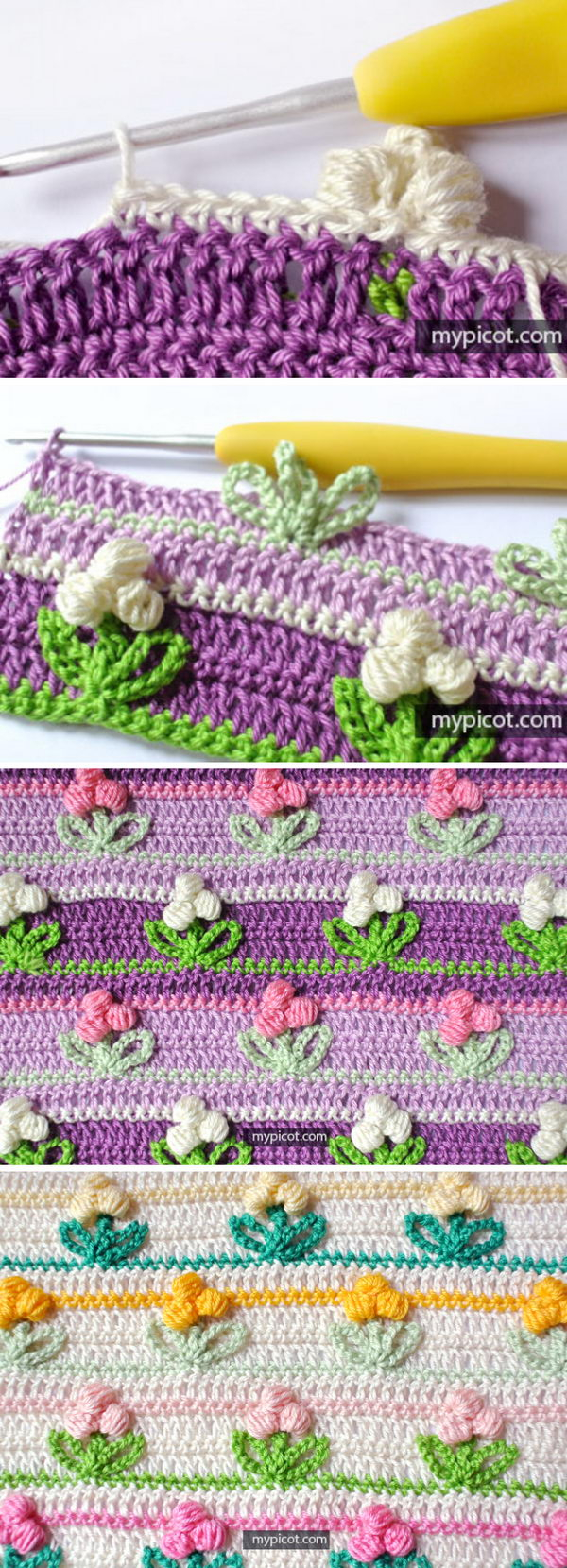 Crochet Stitches Patterns 15 Crochet Flower Stitch Patterns And Tutorials 2017