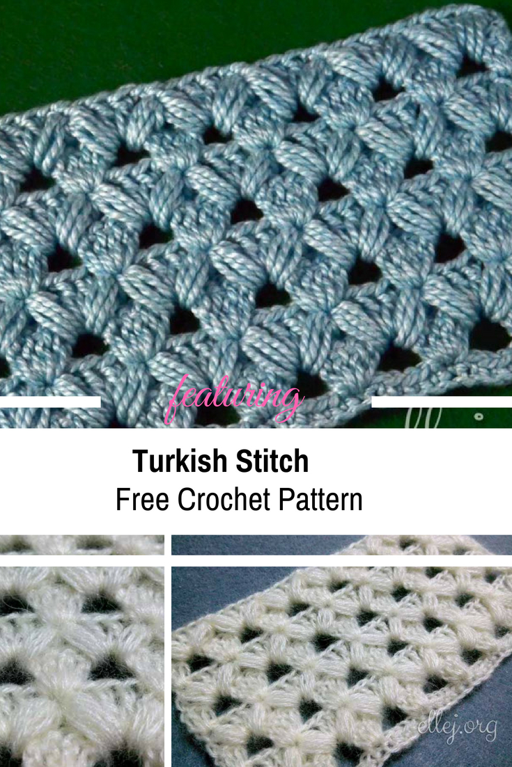Crochet Stitches Patterns Turkish Crochet Stitch Free Pattern Video Tutorial