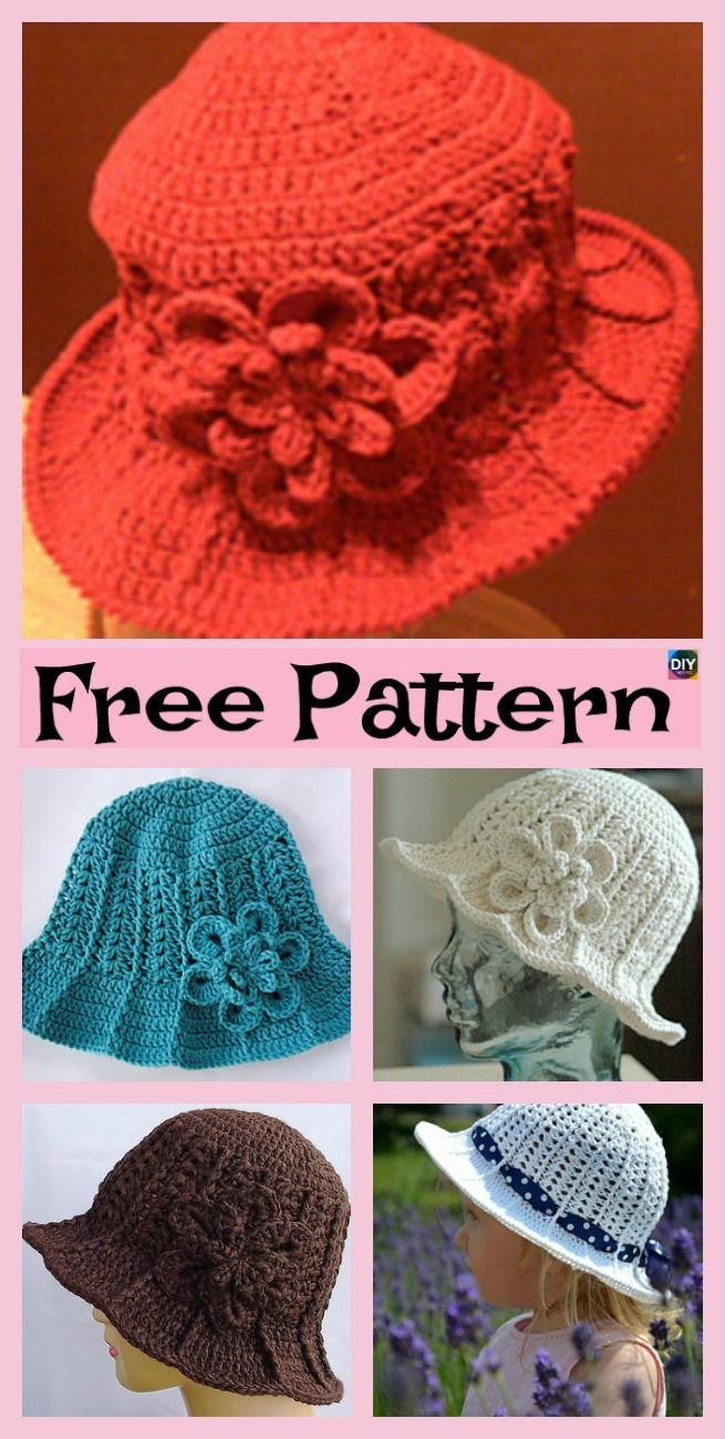 Crochet Sun Hat Free Pattern 10 Most Beautiful Crochet Sun Hat Free Patterns Crafts Pinterest