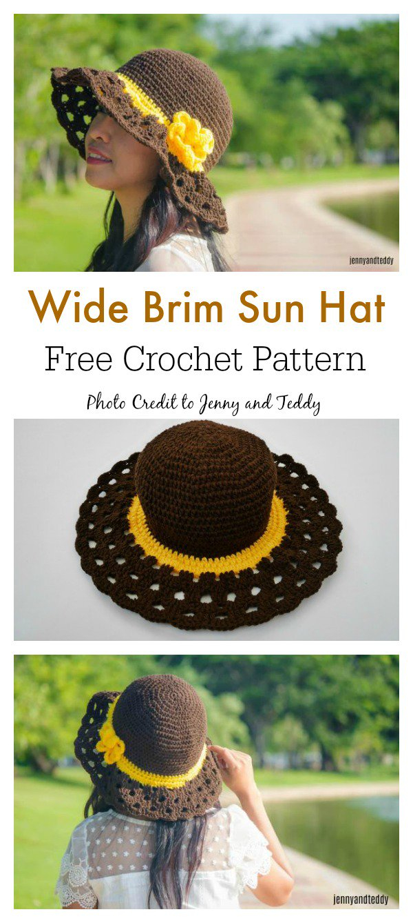 Crochet Sun Hat Free Pattern Cappuccino Frappe Wide Brim Sun Hat Free Crochet Pattern Cool