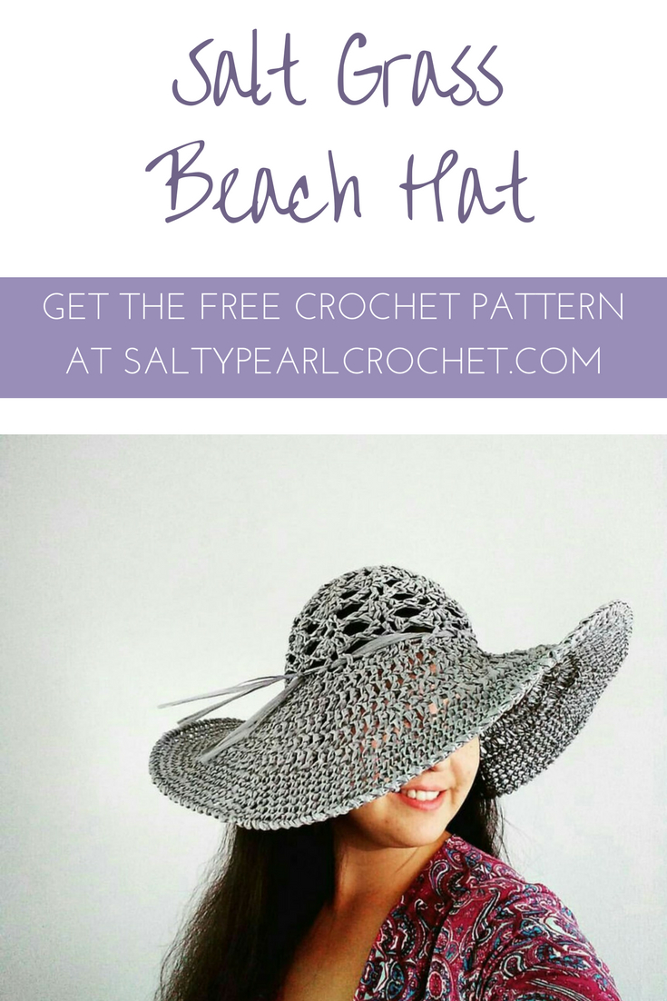 Crochet Sun Hat Free Pattern Crochet Beach Hat Free Pattern The Salt Grass Hat Salty Pearl