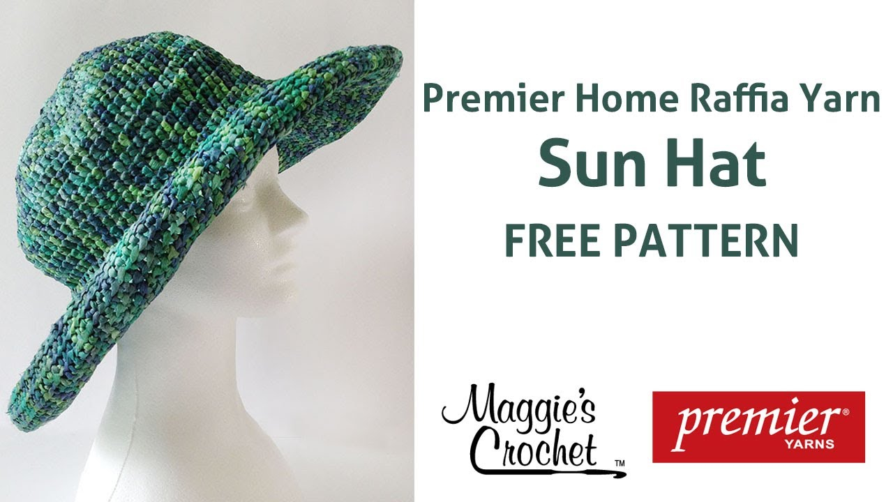 Crochet Sun Hat Free Pattern Raffia Sun Hat Free Crochet Pattern Right Handed Youtube
