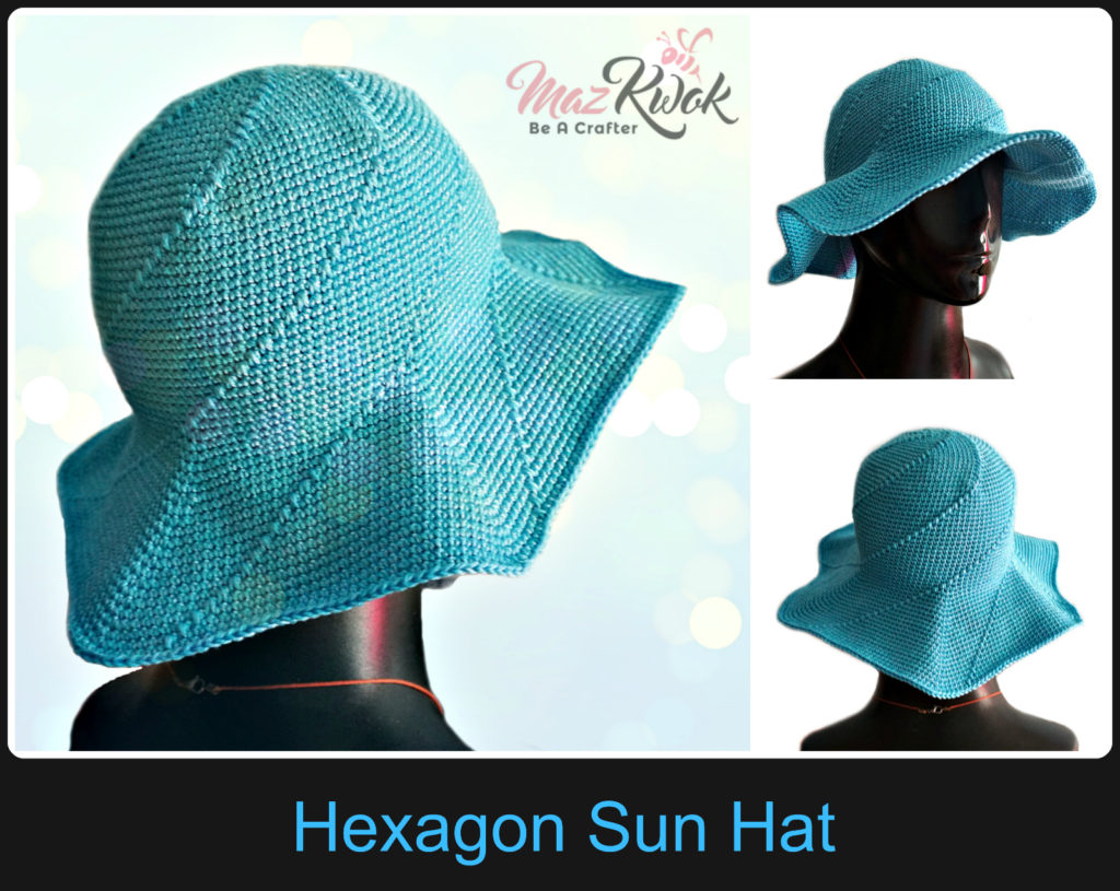 Crochet Sun Hat Pattern Crochet Hexagon Sun Hat Crochet Sun Hat Crochet Wide Brimmed Hat